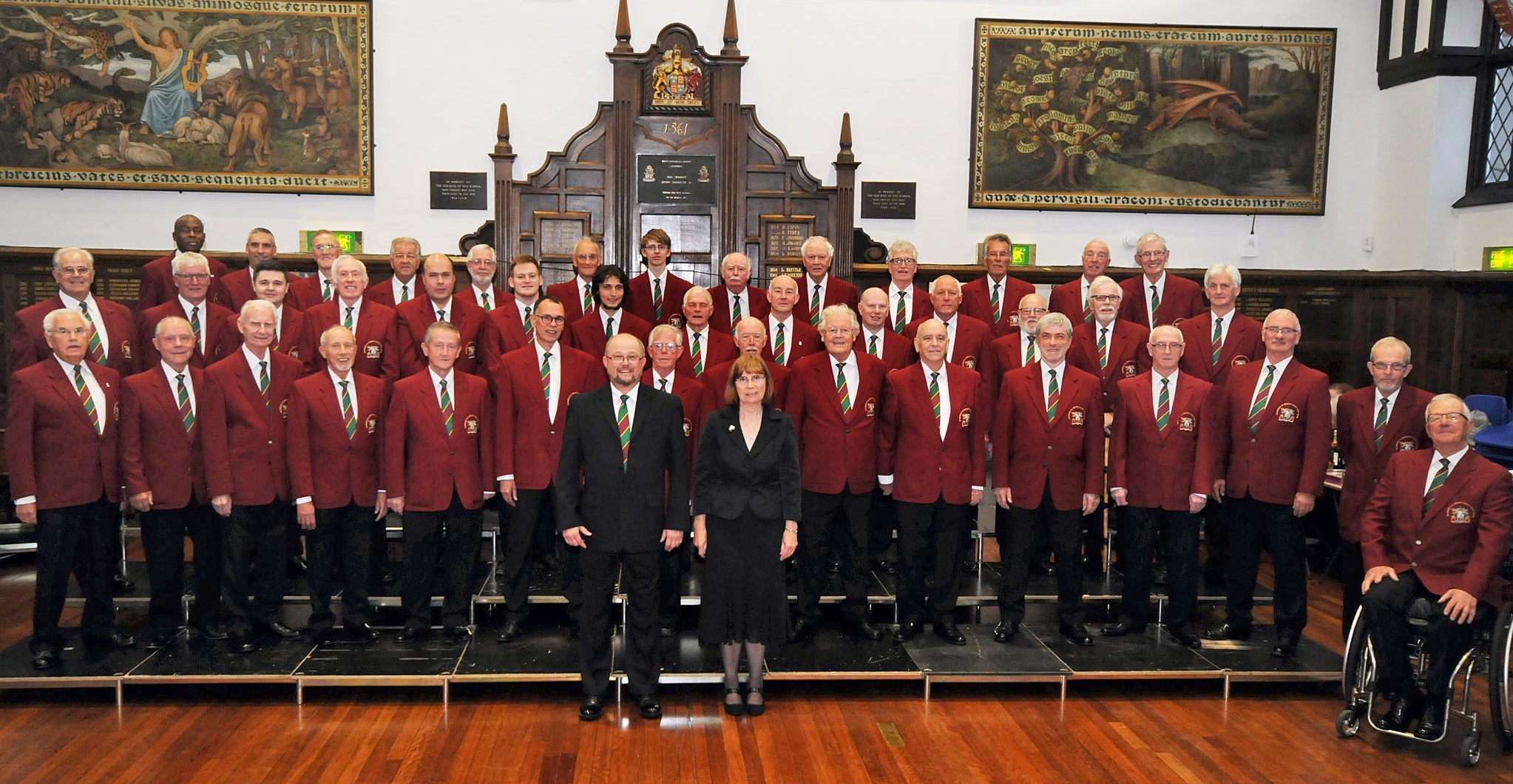 2018 Mansfield Male Voice Choir at Queen Elizabeths Grammar School.